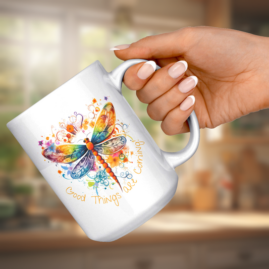 Good Things Are Coming! - Lovely Dragonfly Mug